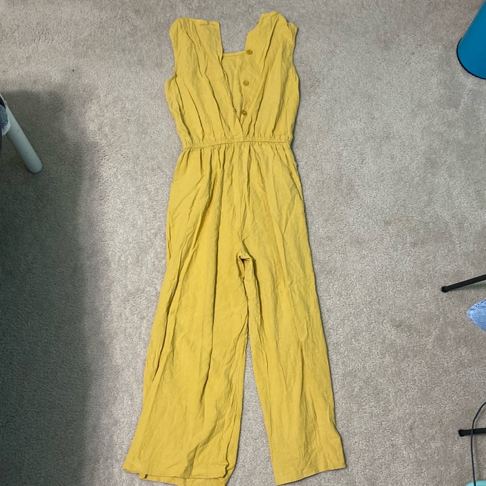 Gold SleeveLess Jumpsuit